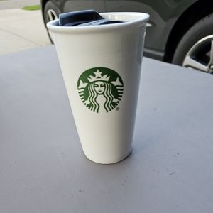 Starbucks ceramic tumbler travel mug 10oz